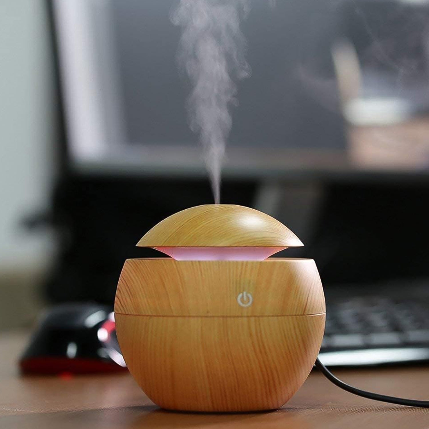 Ultrasonic Aromatherapy Humidifier USB Desktop (130 ML / 1 Pc) Ultrasonic Aromatherapy Humidifier USB Desktop (130 ML / 1 Pc)